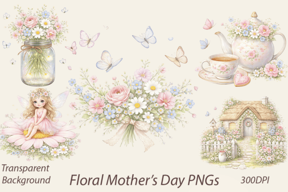 Download Whimsical Floral Clipart Bundle - Floral clipart bundle Collection