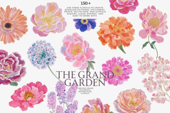 Download Watercolor Floral Clipart Bundle - Floral clipart bundle Collection