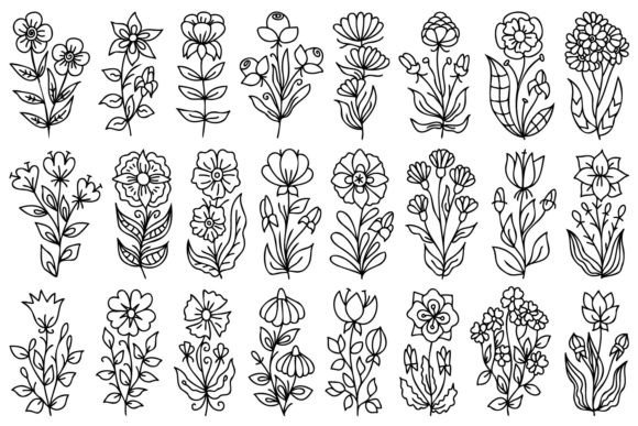 Download Hand Drawn Flowers - Premium Resources