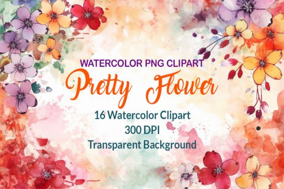 Download Pretty Watercolor Flower Clipart - Watercolor flower Collection