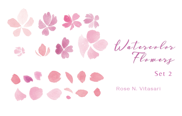 Download Watercolor Flowers Part 2 - Watercolor flower Collection