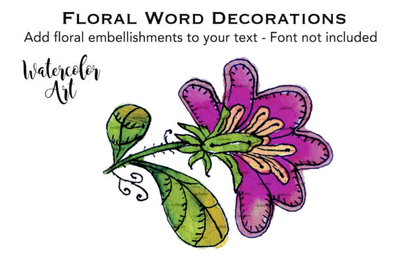 Download Watercolor Flower Purple Petals - Watercolor flower Collection
