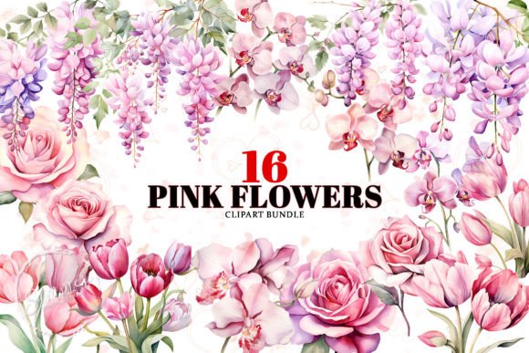 Download Watercolor Flowers Sublimation Clipart - Watercolor flower Collection