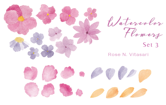 Download Watercolor Flowers Part 3 - Watercolor flower Collection