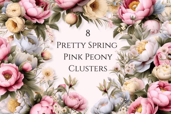 Download Watercolor Flower Clipart - Pink Peony - Watercolor flower Collection
